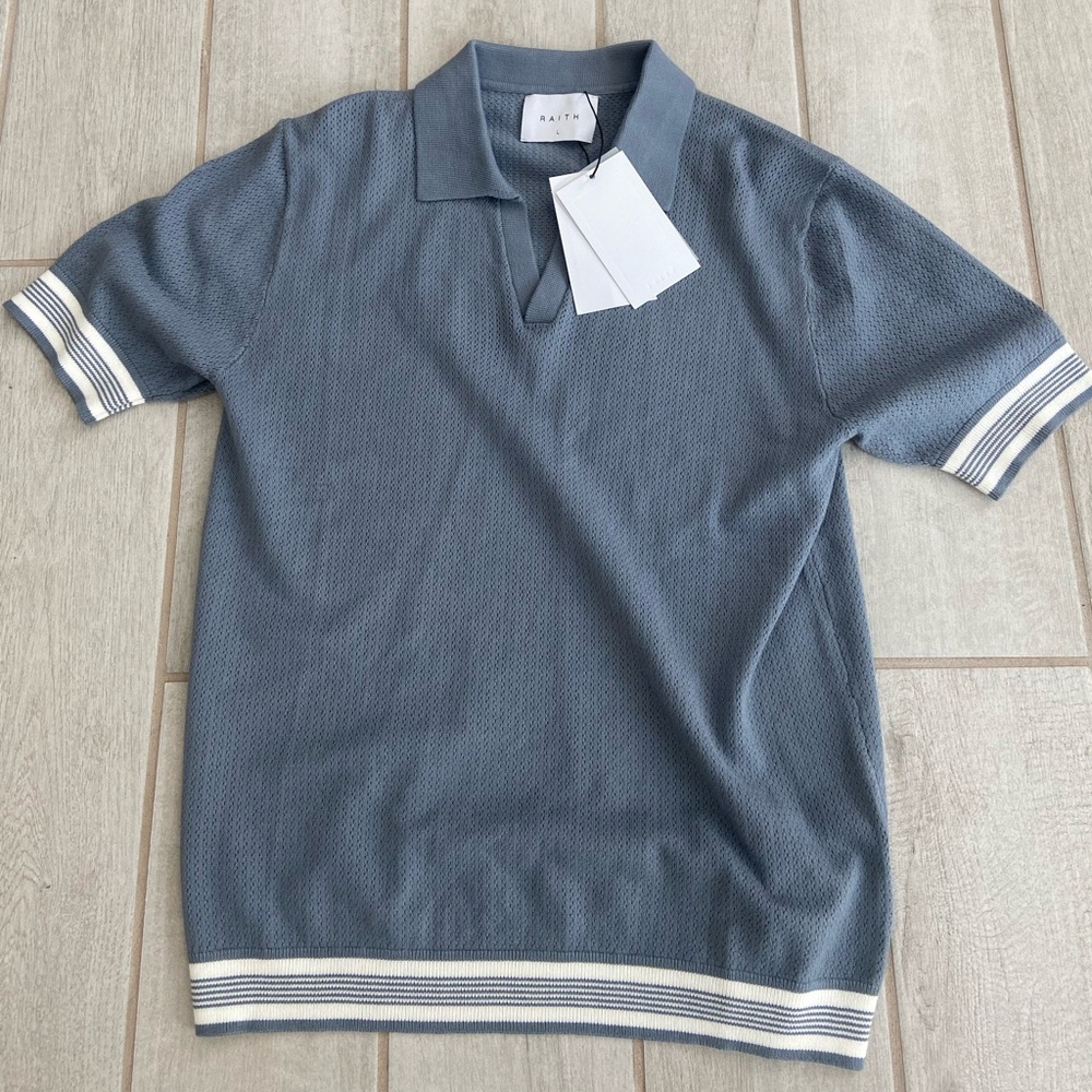 NWT Raith Knit Collard Shirt Classic